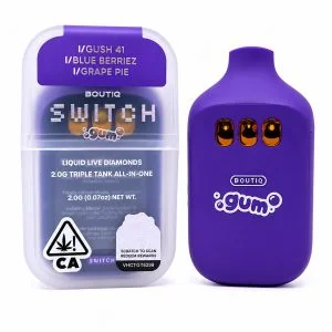 Boutiq Switch GUM (2g) - Gush 41 x Blue Berriez x Grape Pie
