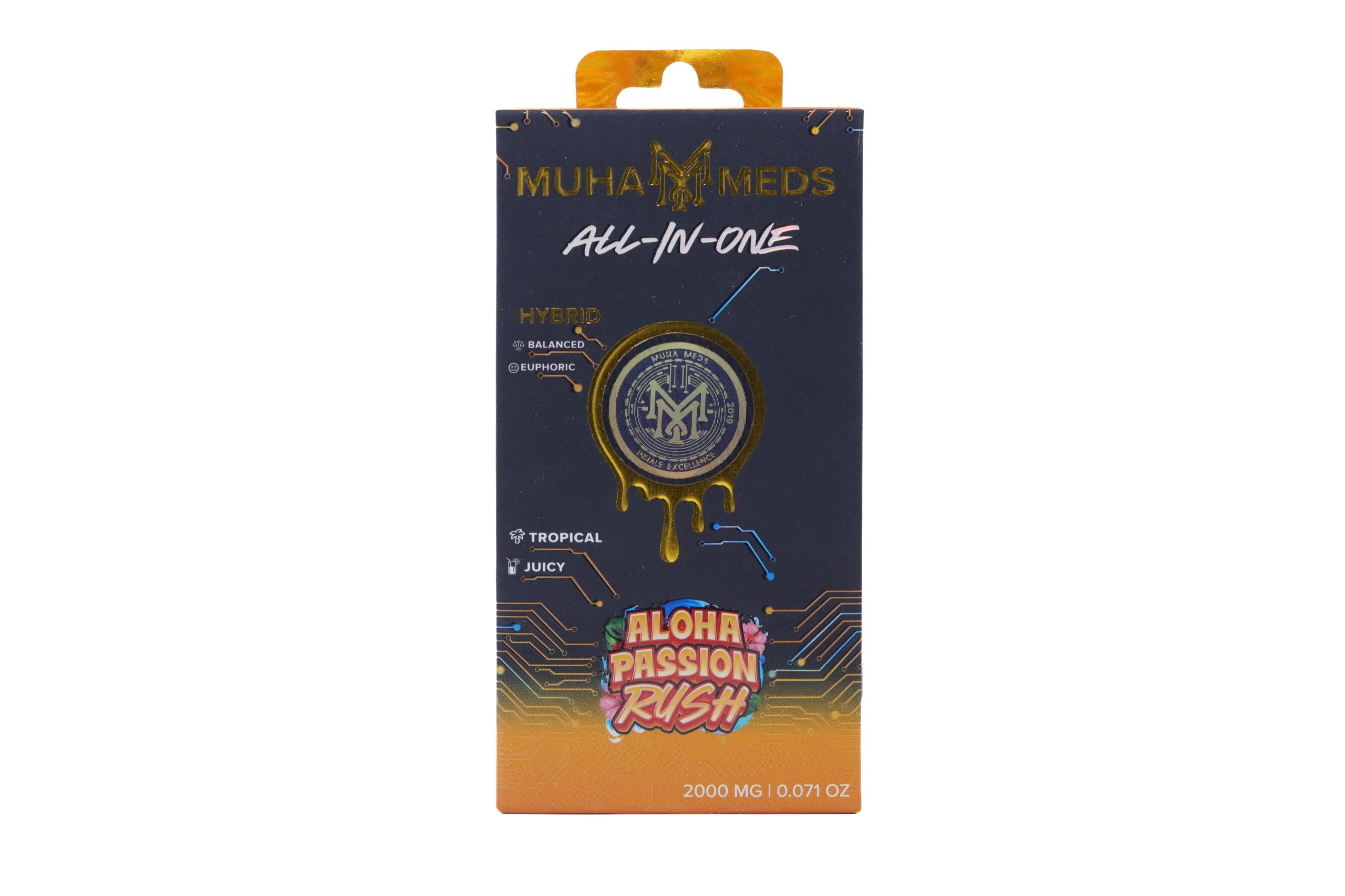 Muha Meds Golden Hour AIO (2g) - Aloha Passion Rush