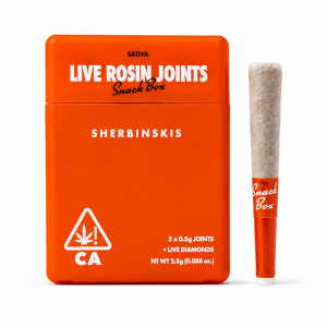 Sherbinskis Infused Mini Rosin Joints 5 pack (2.5g) - Snack Box