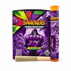 Smackers Premium Infused Donut Preroll (1g) - Grape Ape