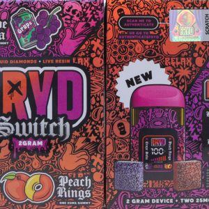 Fryd Switch Live Resin Liquid Diamonds Dispo (2g) - Grape Soda x Peach Rings