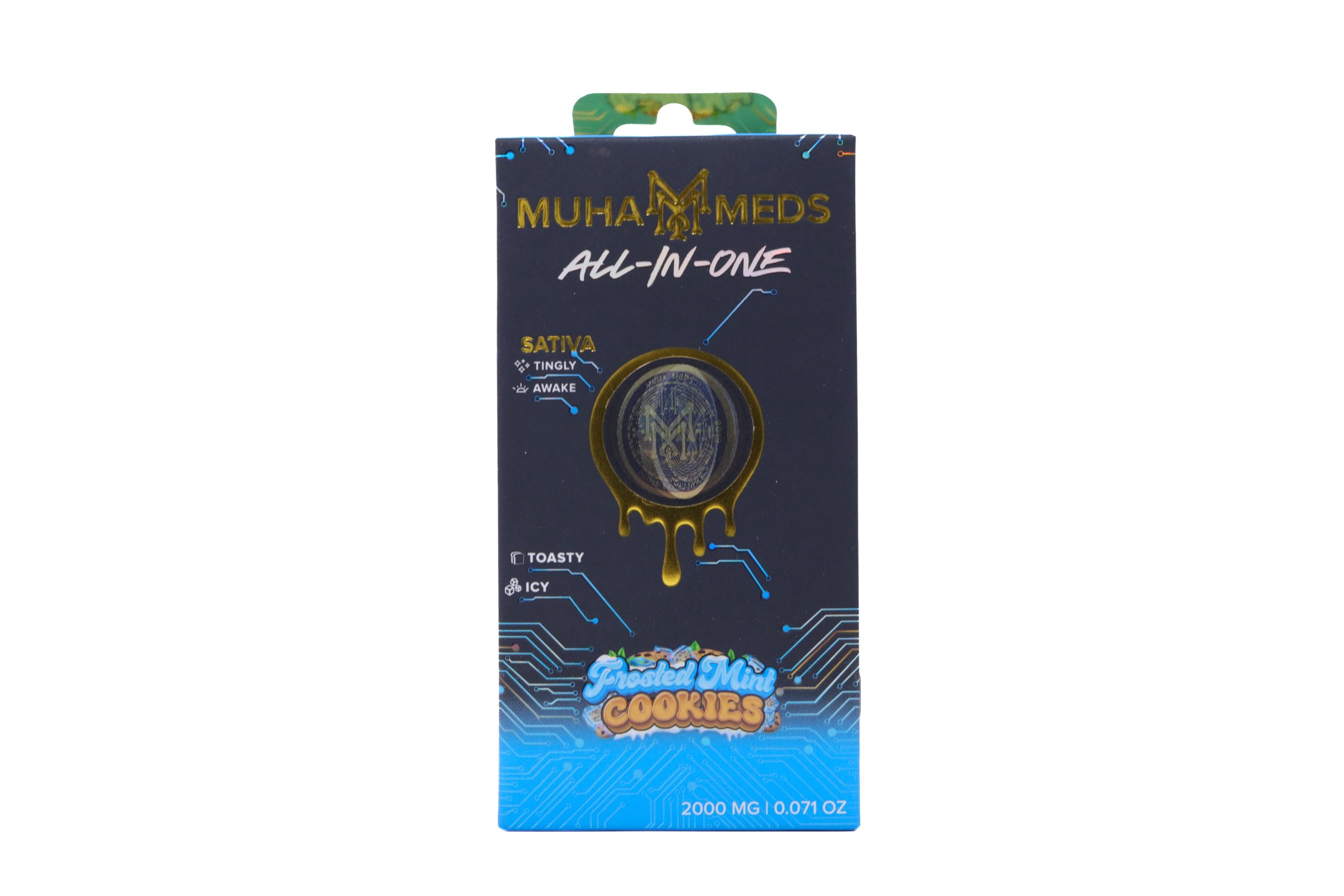 Muha Meds Golden Hour AIO (2g) - Frosted Mint Cookies